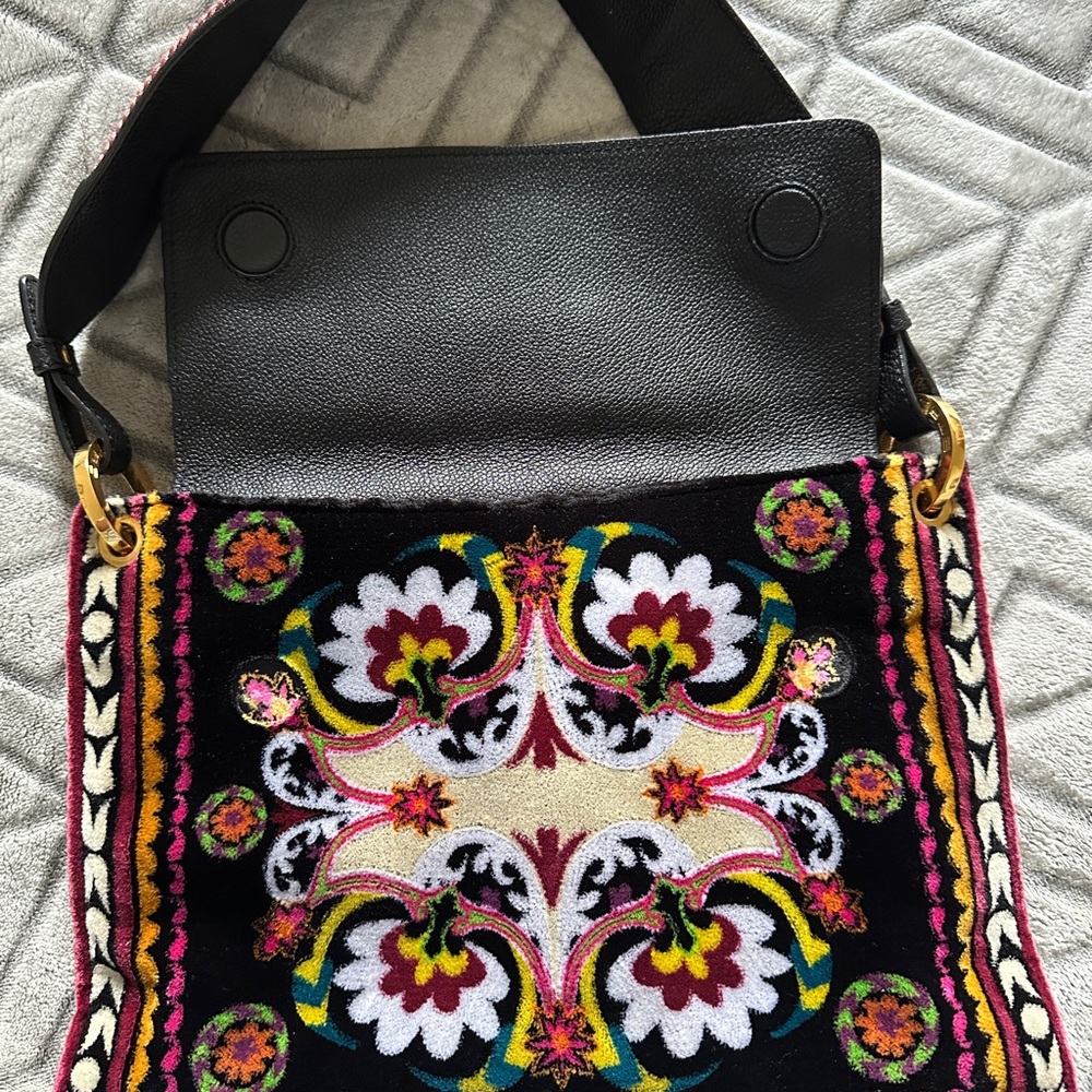 Etro embroidered leather shoulder bag. Bought in Italy se real years ago. NWOT